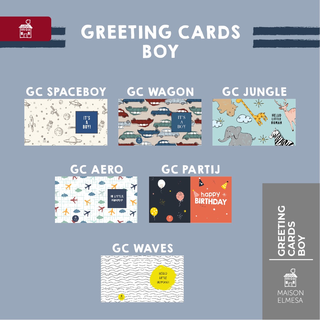 Maison Elmesa Greeting Card Kartu Ucapan Boy