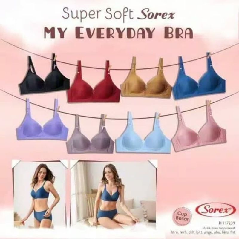 BRA BH SOREX CUP C BESAR TANPA KAWAT BUSA TIPIS 17239