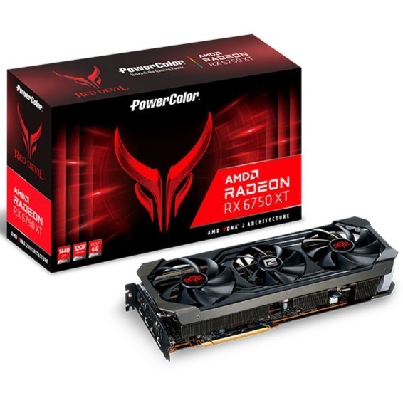 POWERCOLOR RX 6750 XT RED DEVIL 12GB GDDR6 6750XT 12G 192 BIT VGA AMD RADEON