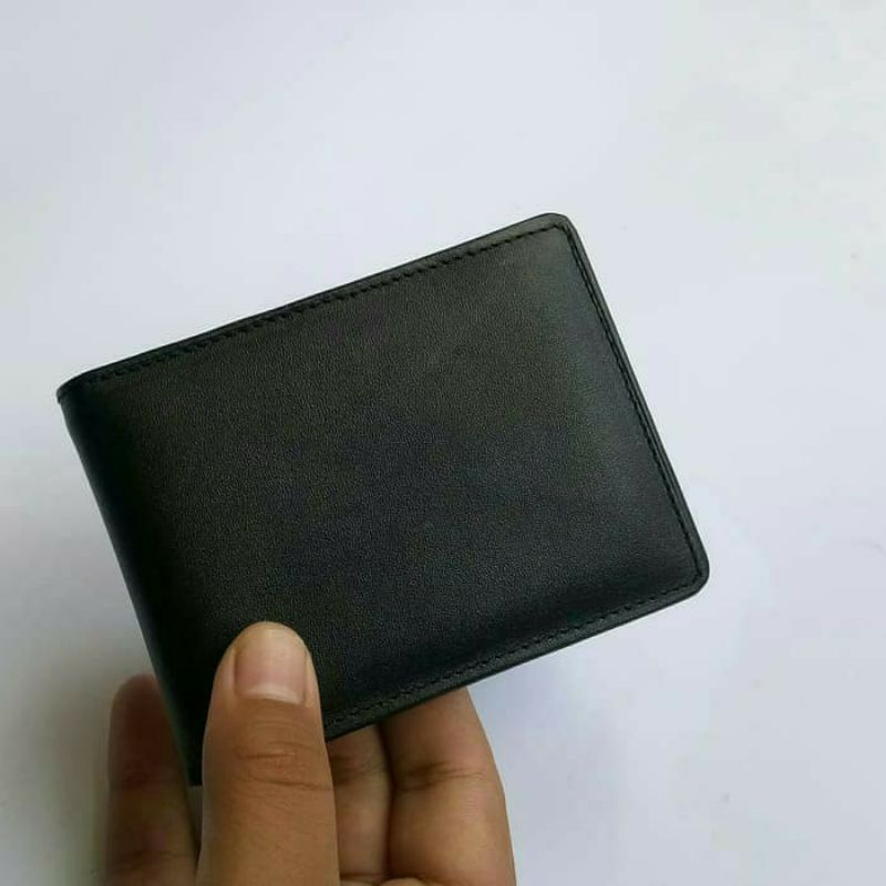 Dompet Kulit Pria Asli Slim Wallet Mini Kecil 100% Kulit Sapi Asli
