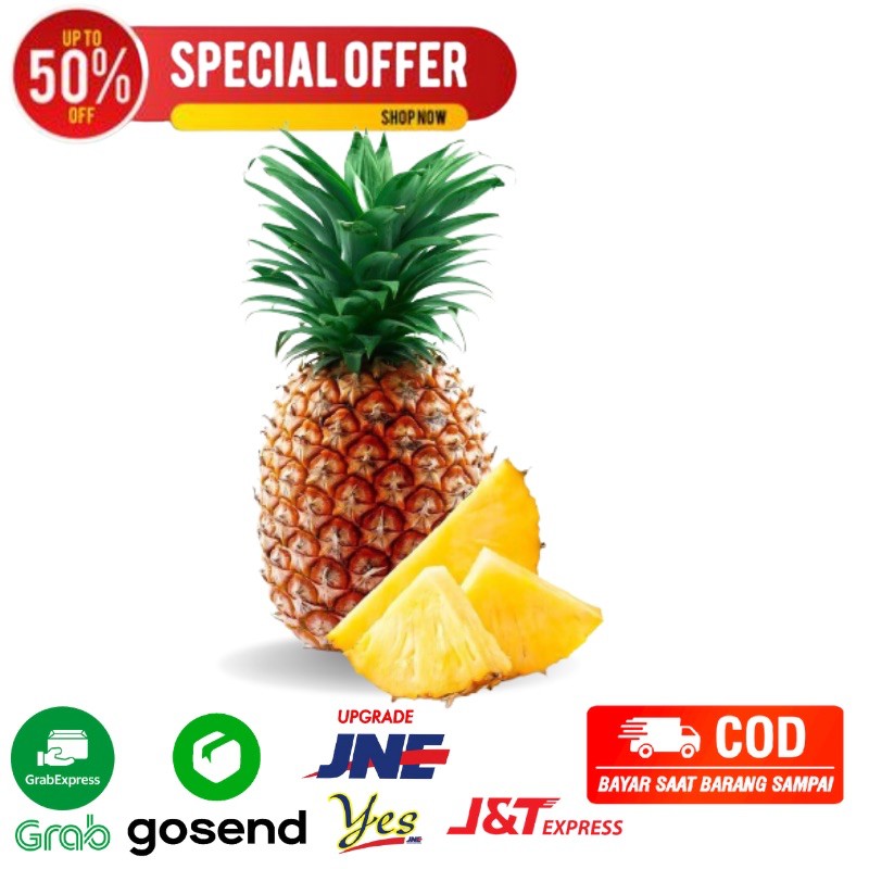 

Buah Nanas Manis Palembang Segar per 1 pcs Bandung