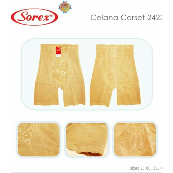 [TERLARIS] Celana Korset Kait Resleting L-XXXL Big Size Sorex 2423 Ori