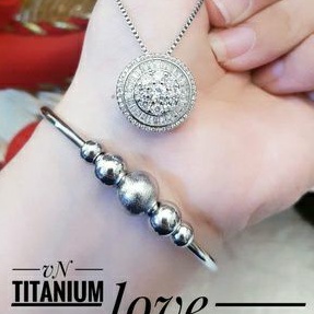 Set Gelang Dan Kalung Wanita Titanium 849