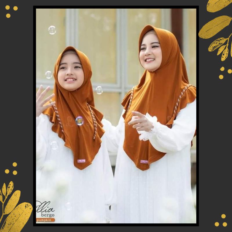 Fillia Linalivia Hijab Instan Couple Original Bahan Jersey Higt Twist Premium