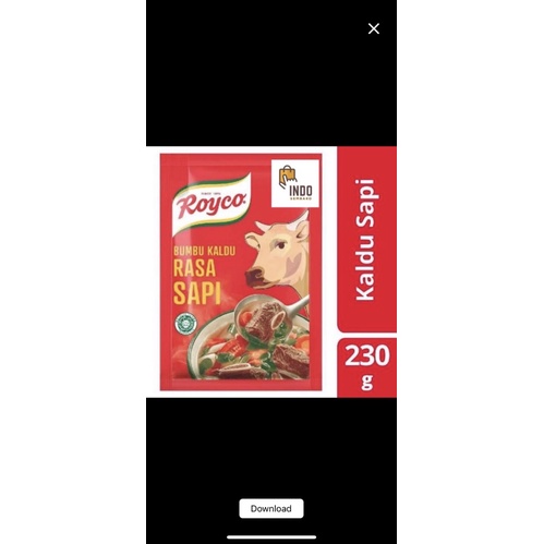 Royco Ayam Royco Sapi 220g dus isi 24 / Royco 220g dus / Royco 24 x 220g dus