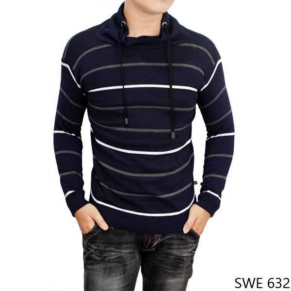 Sweater Pria Keren Rajut Kombinasi Warna – SWE 632