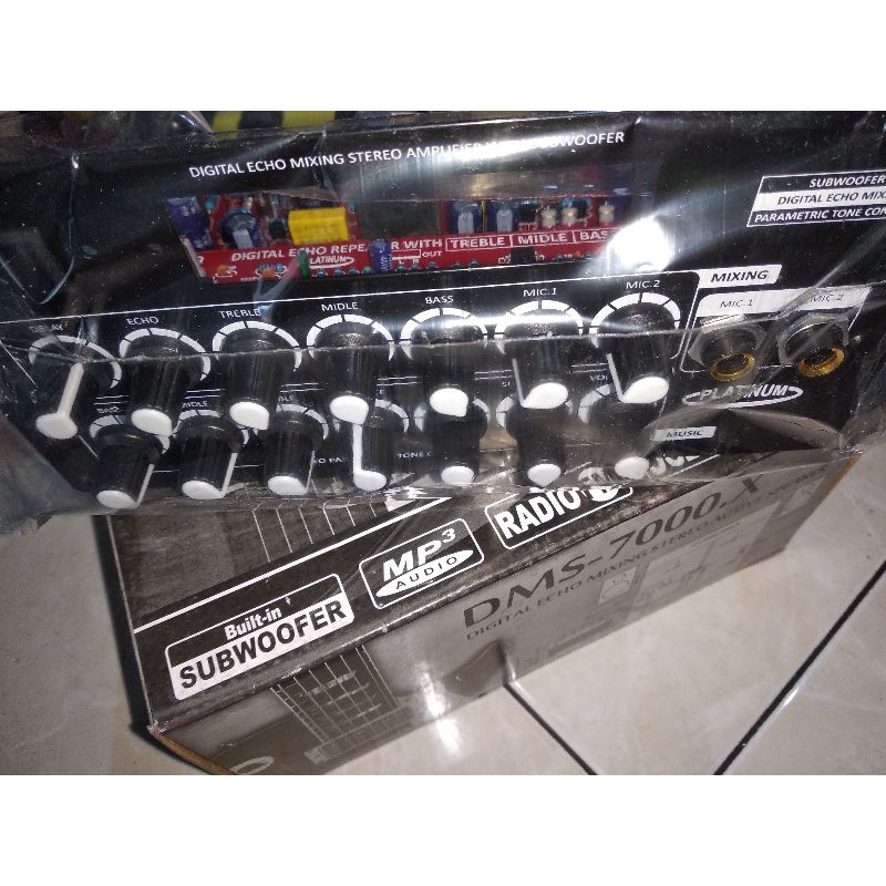 KIT DIGITAL ECHO PARAMETRIC SUBWOOFER DMS 7000X MP 3 MASIH KOSONGAN