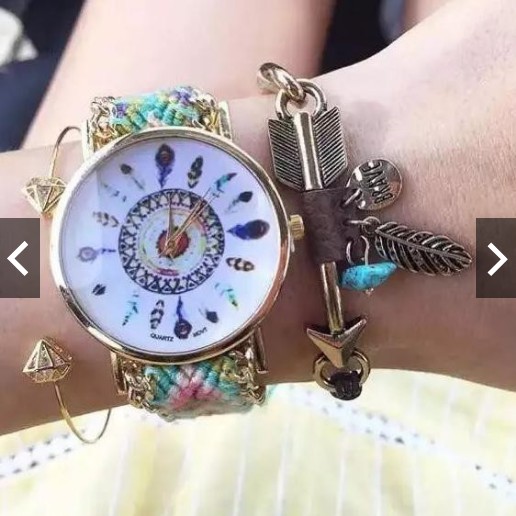 Jam Tangan Remaja & Wanita Tali Rajut Edge-Big Dream Catcher