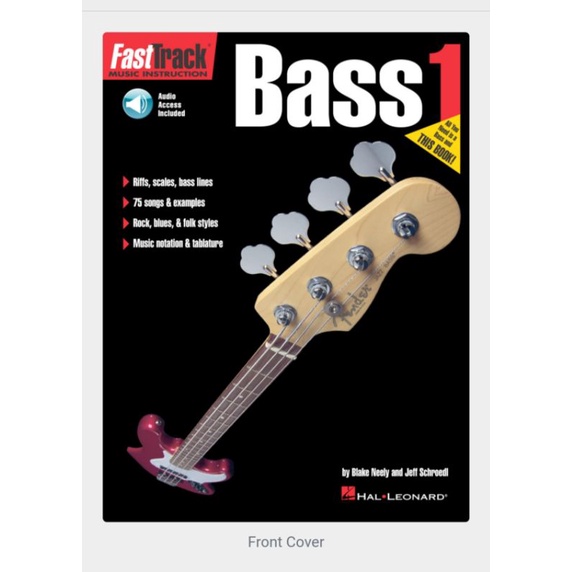 Buku Gitar Bass Fast Track Bass Method book 1 atau book 2 by Blake Neely terbitan Hal Leonard