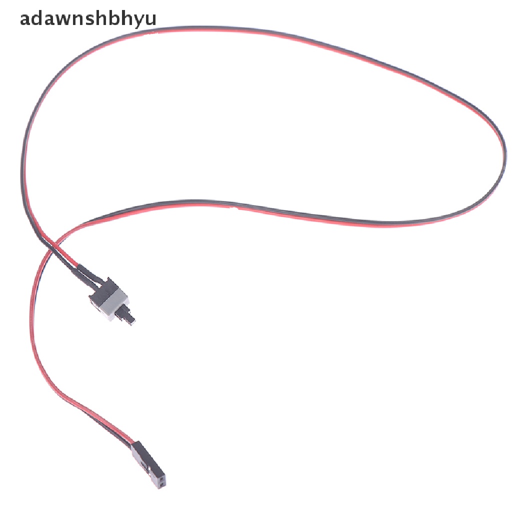 Adawnshbhyu 10pcs Kabel Saklar Tombol Power Panjang 50cm Untuk PC Switch Reset Daya Komputer