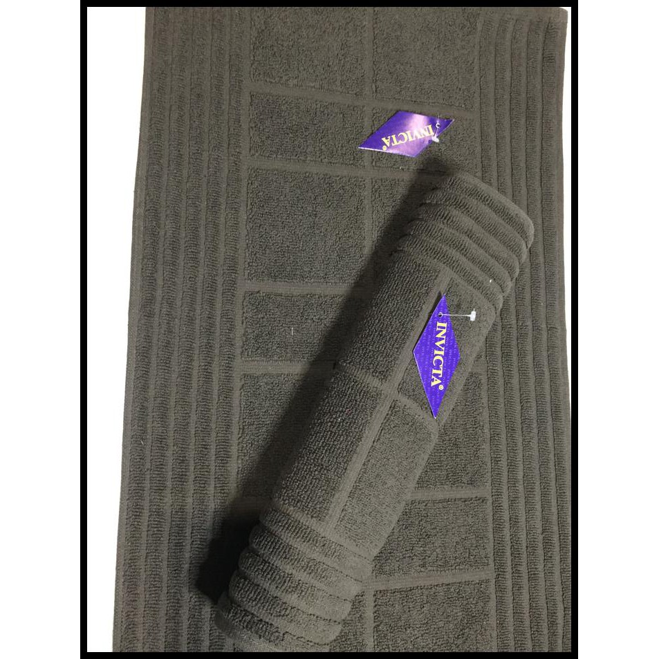 KESET HANDUK HOTEL SUPER TEBAL POLOS MERK INVICTA UK 40X60-COKLAT