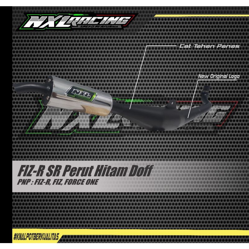Knalpot Standar racing fizr  perut hitam by nxlracingproductNXL PRODUCT