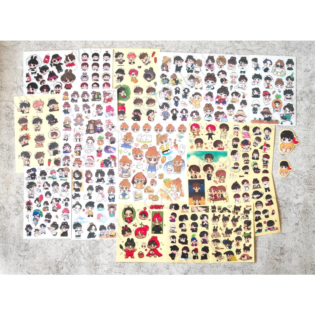 

[READY STOCK] Jungkook Transparent Sticker JK