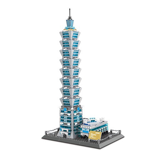 THE TAIPEI 101 OF TAIWAN CHINA 1512PCS NO LEGO BRICKS BLOCK ARCHITECTURE EDUKASI