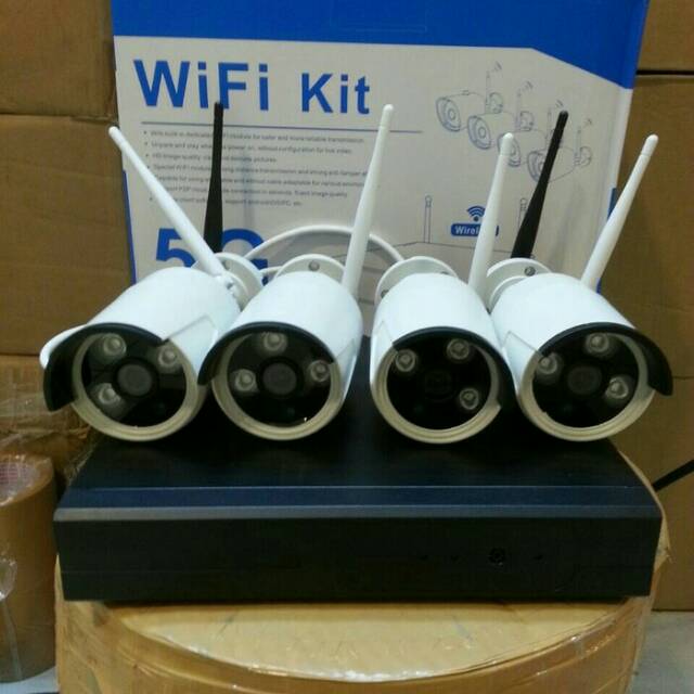 paket cctv nvr kit 4 chanel full outdoor 2mp murah tanpa hardisk