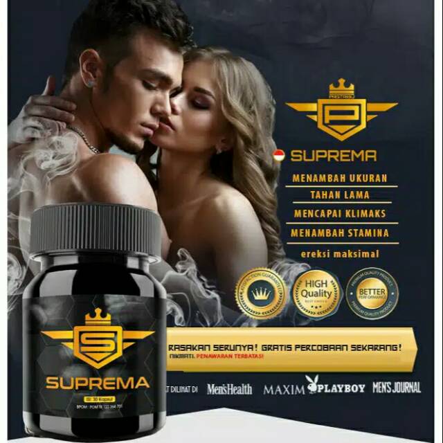 Promo Obat SUPREMA Asli Original Bikin Besar Panjang Tahan Lama