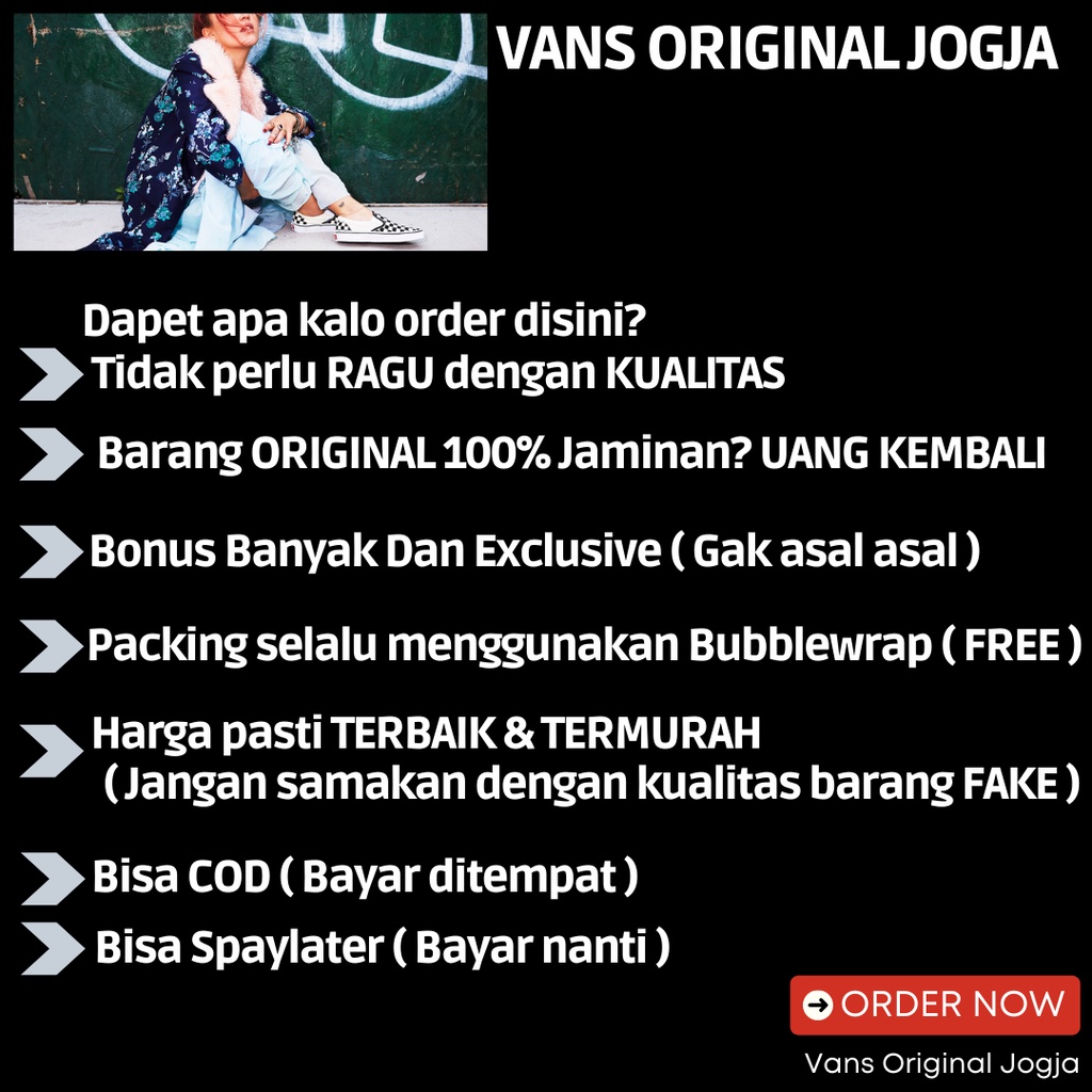 SALE DISKON! V4NS PRO OLDSKOOL BLACK/WHITE 100% ORIGINAL BNIB