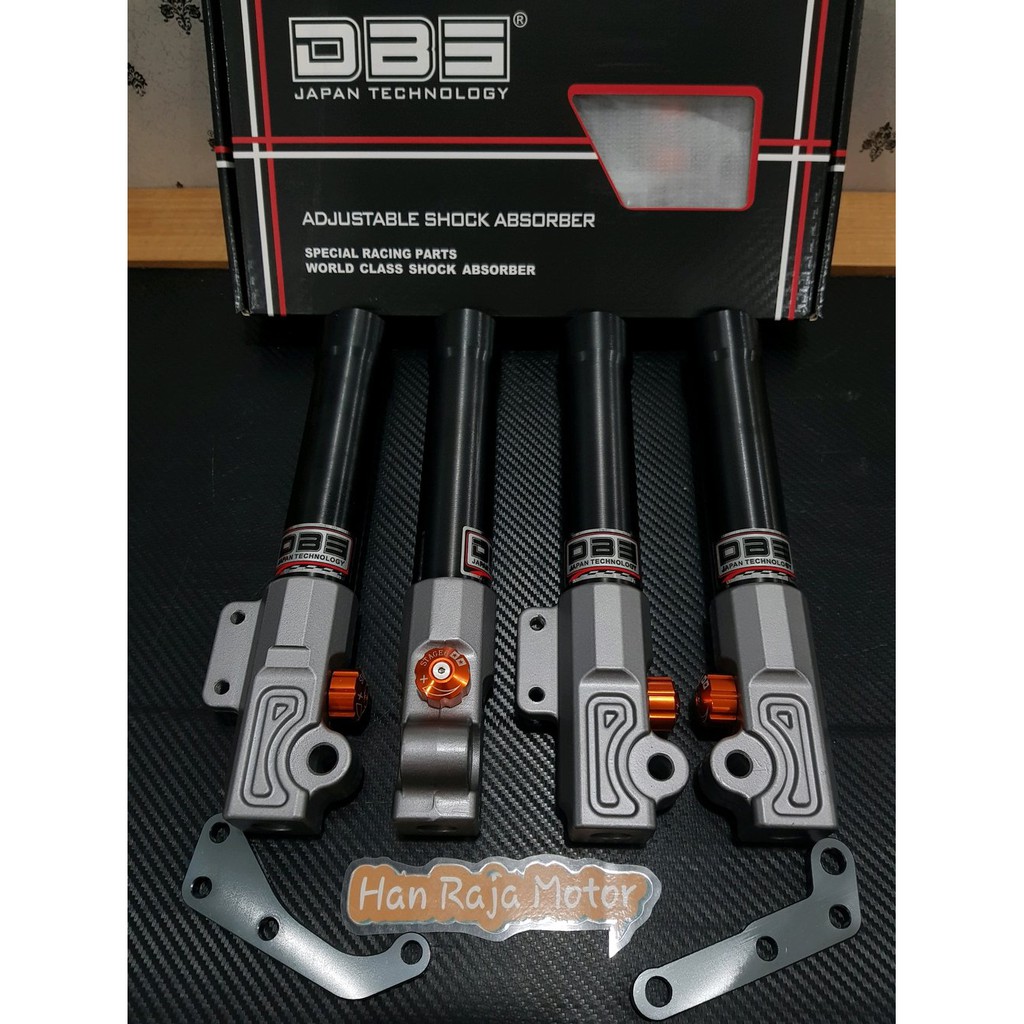 BARU Tabung shock depan DBS model RT STAGE SPECIAL BLACK HITAM MIO SOU