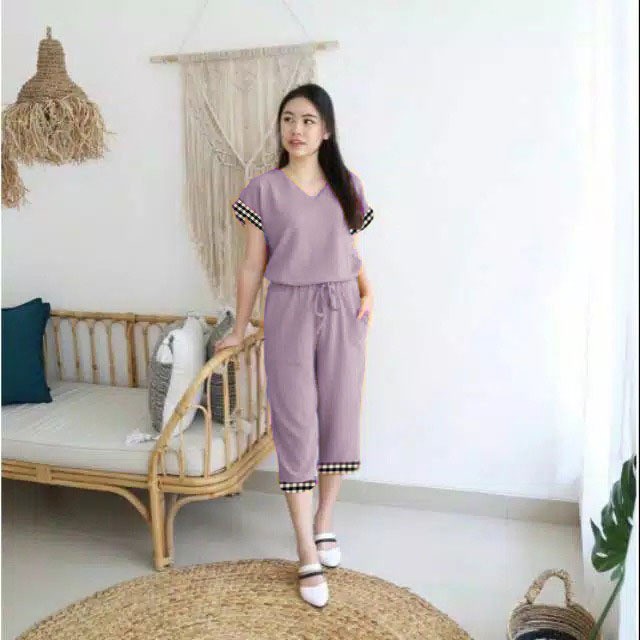 BDG_STYLE (COD) SET BLACK PINK WANITA-SETELAN WANITA SANTAI -SET WANITA KEKINIAN -SET TERBARU