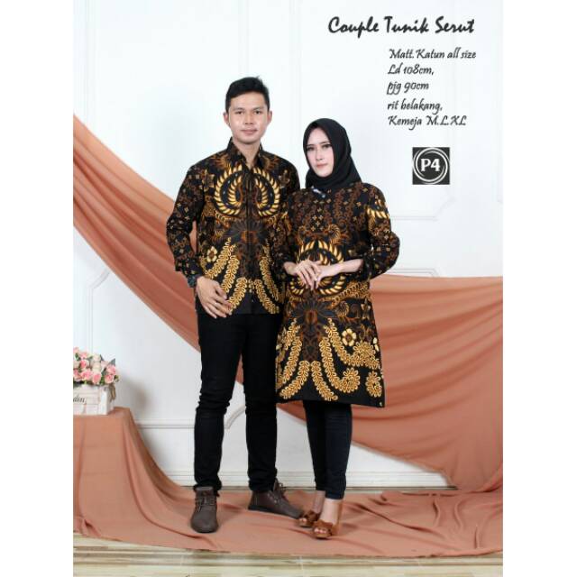 Couple Tunik serut Original Batik Pekalongan