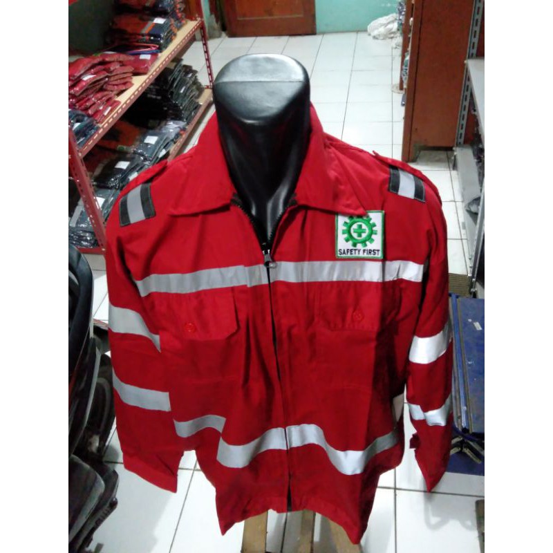 SERAGAM PREMIUM MERAH HSE RESLETING SCOTLIGHT DOBLE