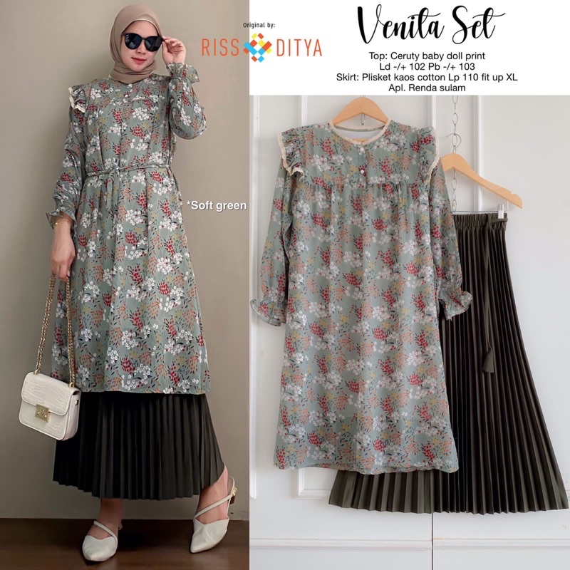 VENITA SET PREMIUM PRODUK ORI BY RSD HIJAB