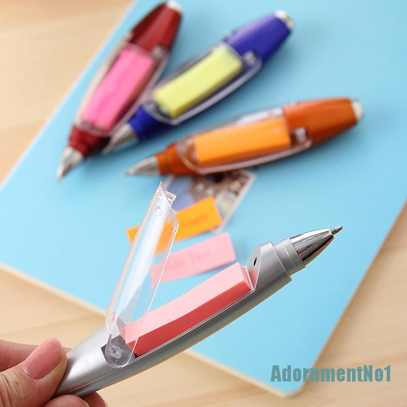 (AdornmentNo1) Pulpen Dengan Lampu LED Bahan Plastik