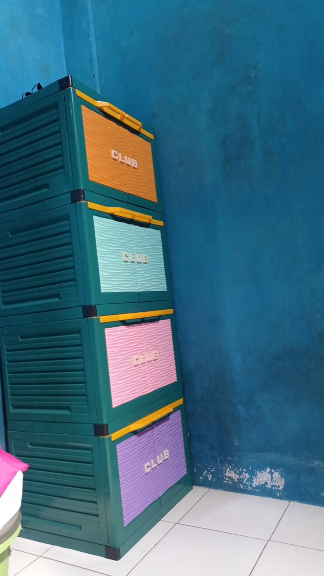 Lemari Plastik Merk Club Mini Susun 4 (khusus Semarang)