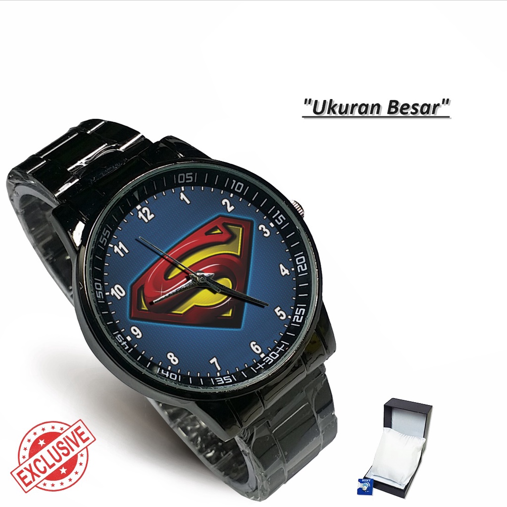 Jam Tangan Rantai Couple SUPERMAN MOTIF 2 (Special)