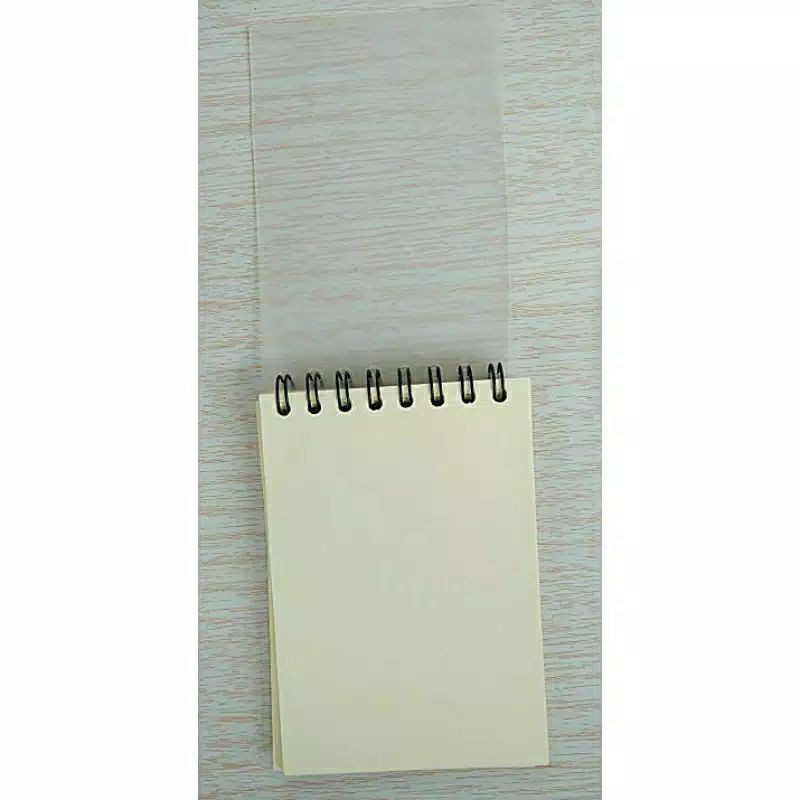 BUKU SKETSA / SKETCHBOOK / SKETCHBOOK MINI BROWN / SKETCH BOOK / BUKU JURNAL MINI KECIL SEPIRAL ATAS-Transparan (book)