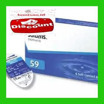 

T6Rgr670- Softlens Bulanan Bening Boush & Lomb Sl59 Minus Tanpa Label Ukuran W4Wte5E-