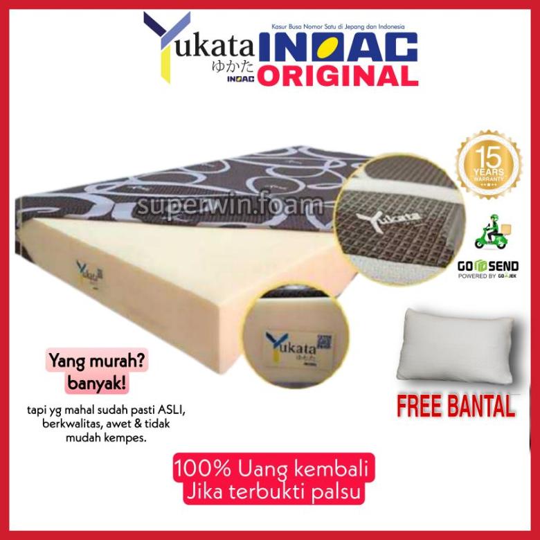 KASUR BUSA INOAC YUKATA ANTI KEMPES GARANSI 15THN KASUR INOAC SUPERWIN.FOAM TERMURAH ,. ., ,...