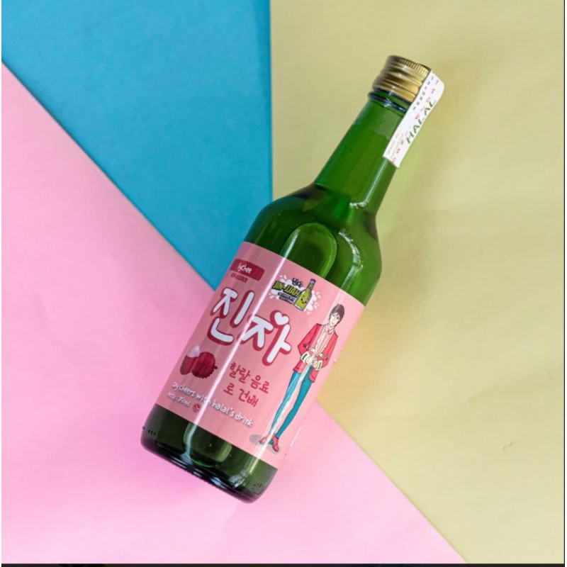 SOJU JINJJAH.INDONESIA "LYCHEE" BOTOL