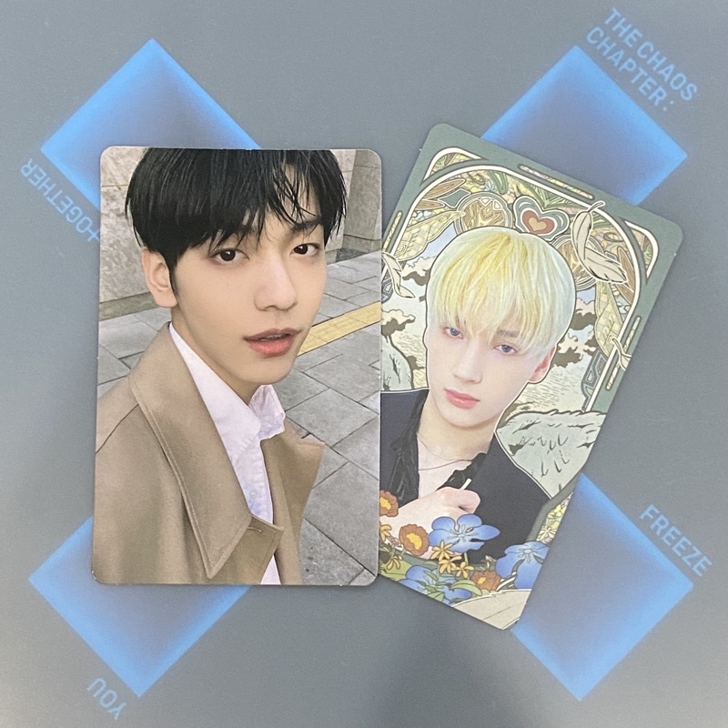 TXT THE CHAOS CHAPTER FREEZE TCCF WORLD BOY YOU SOOBIN HUENINGKAI YEONJUN BEOMGYU TAEHYUN PHOTOCARD 
