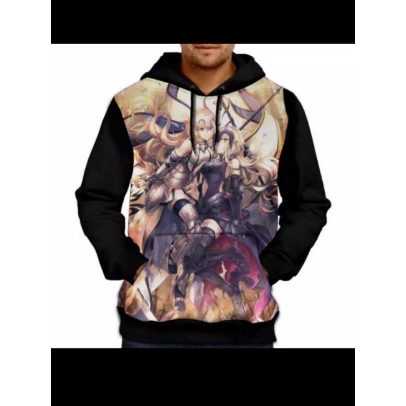 jaket Hoodie 3D Fullprint Anime Jeanne D'Arc