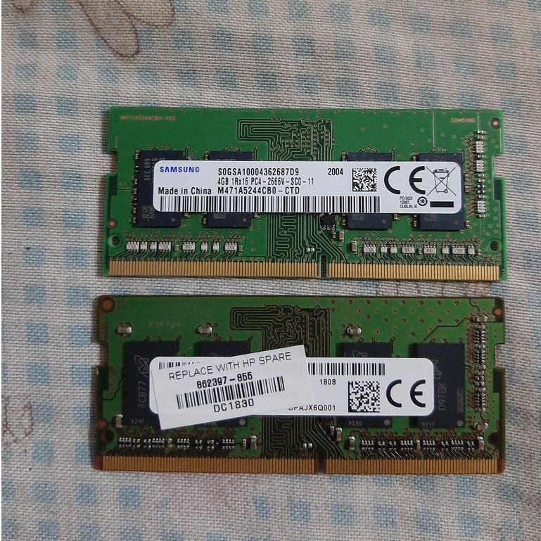 Ram Laptop Sodimm Memory 4GB DDR4 2666 MHz 21300