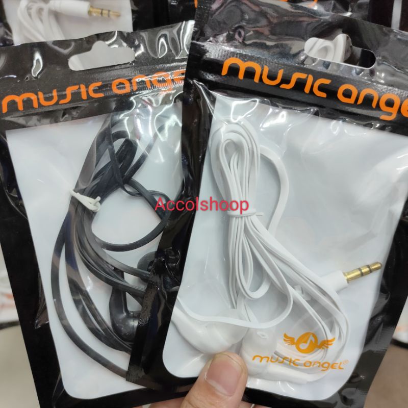 Handsfree Headset Musik Angel Non Mic Murah Suara Bagus