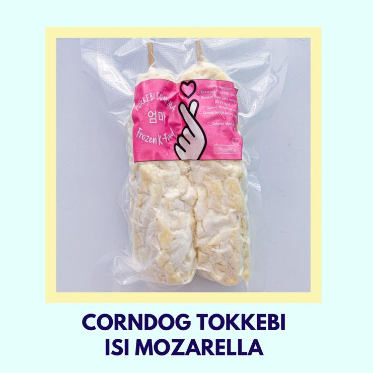 

Corndog Tokkebi Frozen isi Mozarella / Jajan Korea - FROZEN FOOD