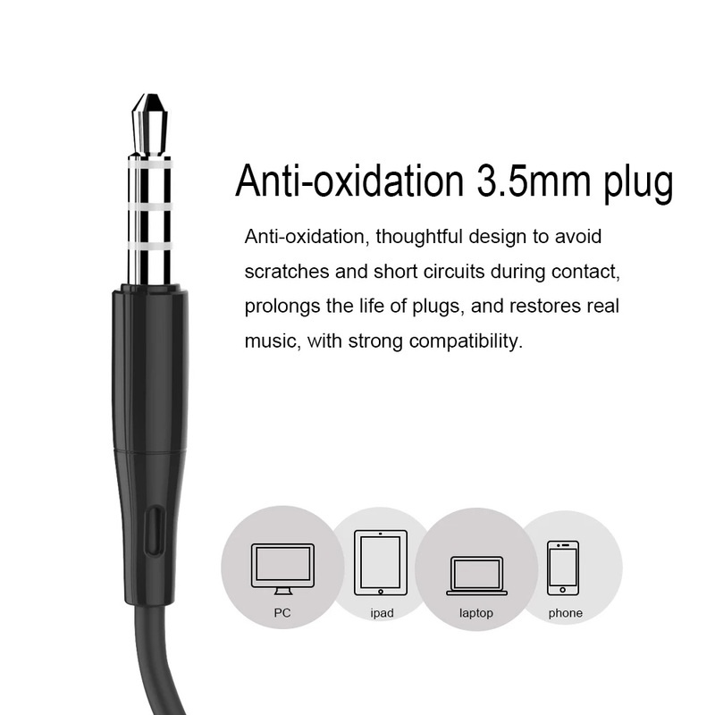 S12 Headset Earphone Sport in-ear Stereo Noise Canceling Kabel 3.5mm Dengan Mic Built-in