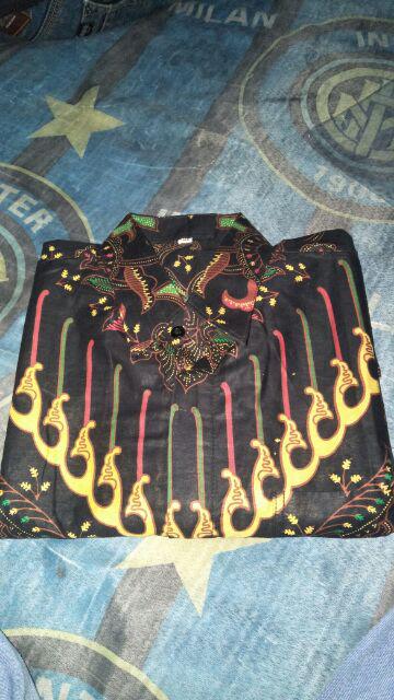 Kemeja Batik Pria Modern Lengan Panjang Casual Modis Slim Fit Trendy Masa Kini Ol 162