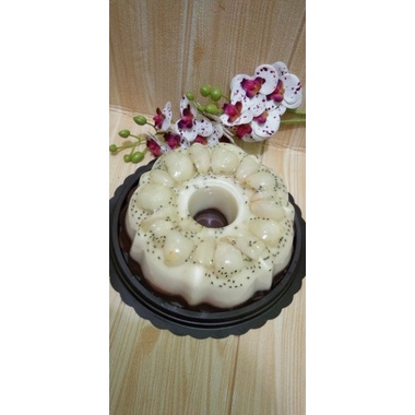 

puding susu leci