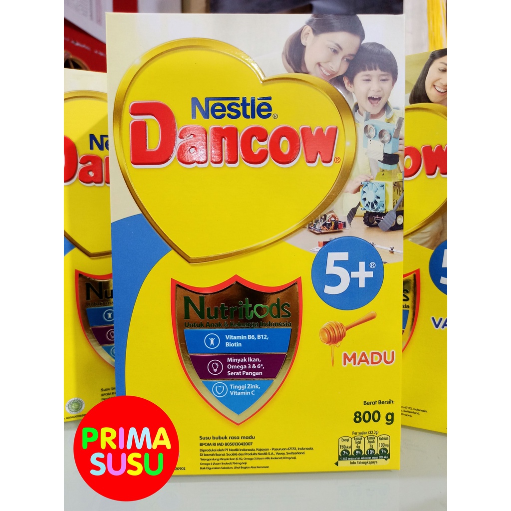 Dancow 5+ 750Gr, Madu, Vanila, Cokelat