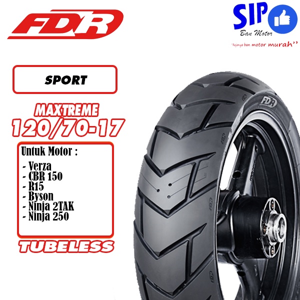 Ban motor sport FDR Maxtreme 120 70 17 Tubeless