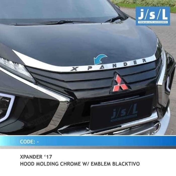 hood moulding xpander chrome