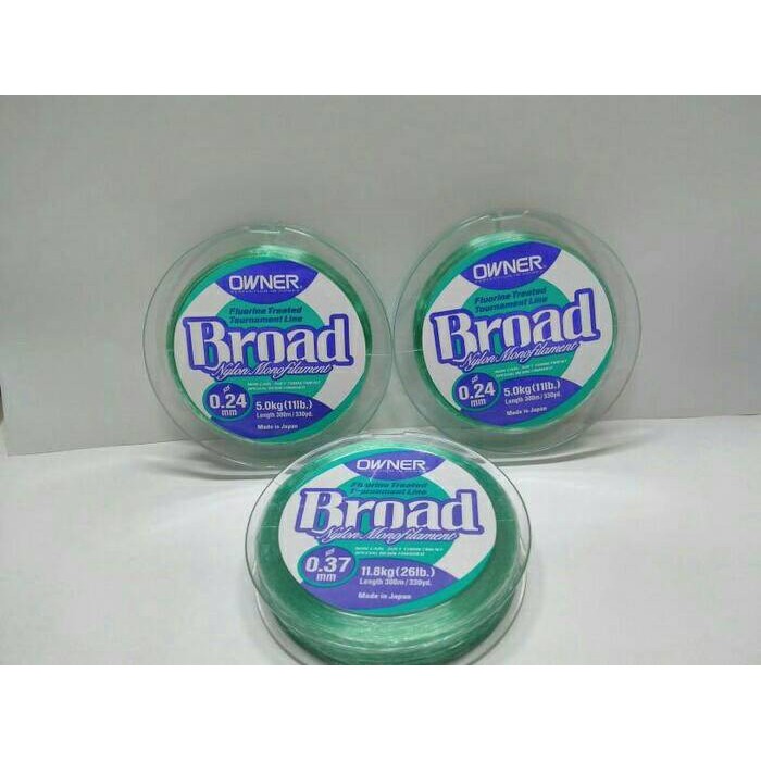 SENAR OWNER BROAD 0.12mm - 0.30mm 300 METER