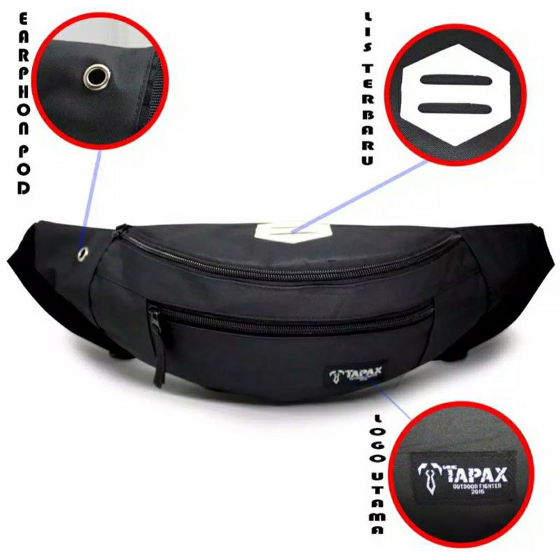 TAS SLEMPANG/TAS WAIST BAG Casual  OVAL TAPAX