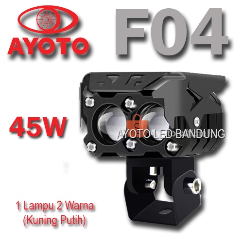 Lampu Tembak FOGLAMP Projie LED Motor Mobil AYOTO F02 D2