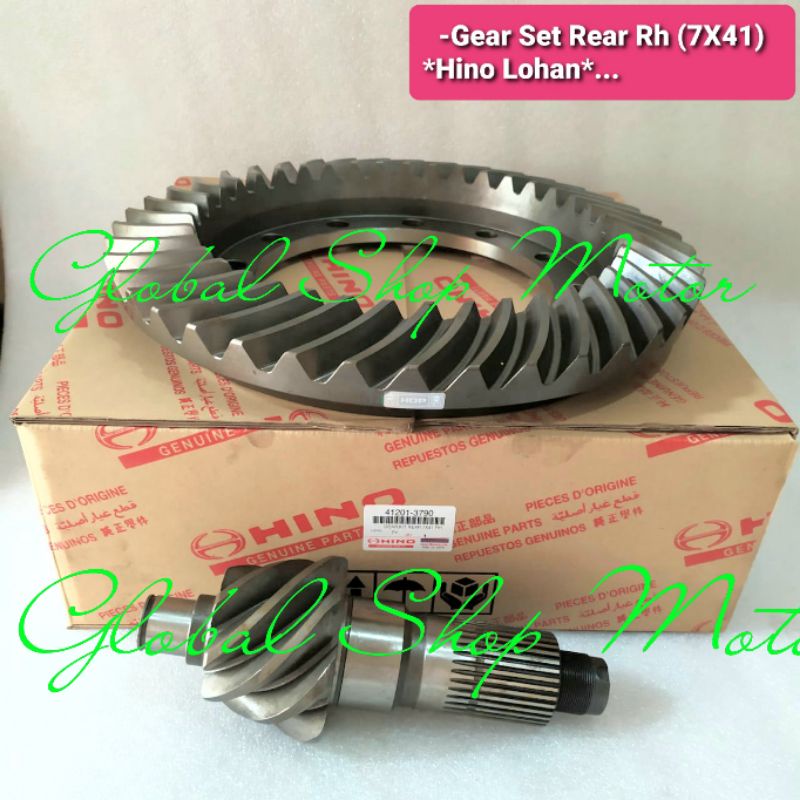 gear set hino lohan belakang kanan 7x41 crown wheel pinion hino lohan belakang kanan 7x41