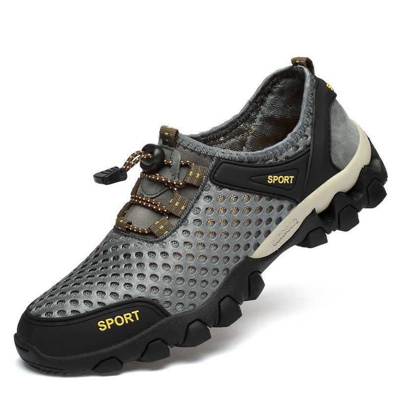 Highland Sepatu Pria Hiking Slip On Sepatu Gunung Pria Outdoor Anti Slip Touring Shoes MH205