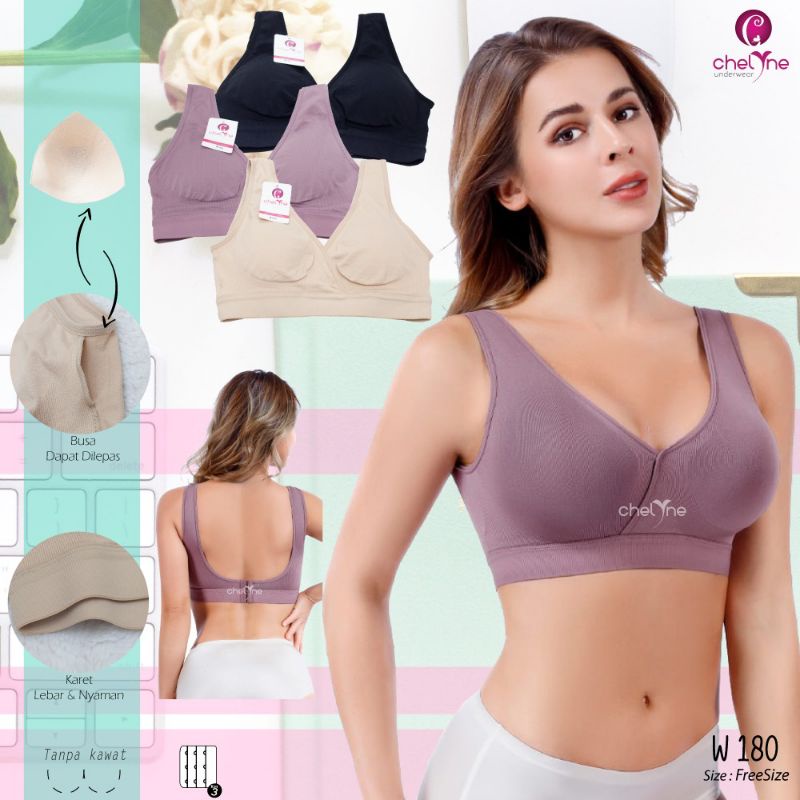 SPORT BRA W180 SEAMLESS RAJUT CHELYNE - BLSPORT